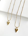 Marlie Gold Stylised Heart Chain