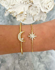 Laila Luxe 18k Gold Plated Celestial Bracelet Set