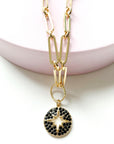 Nova Star Burst Large Link Necklace