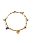 Yareli Luxe 18k Gold Plated Butterfly Charm Anklet