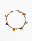 Yareli Luxe 18k Gold Plated Butterfly Charm Anklet