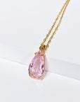 Carina Pink Teardrop Pendant Necklace