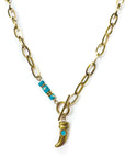 Kiana 18k Gold Plated T Bar Pedant Necklace