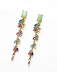 Selena Multicoloured Jewelled Drop Earrings