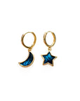 Maeve Mismatch Moon And Star Hoop Earrings