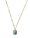 Elysia 18k Gold Plated Turquoise Stone Pendant Necklace
