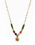Pippa Luxe 18k Gold Plated Beaded Boho Necklace