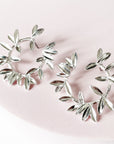 Tia Silver Wreath Earrings