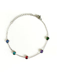 Alex Luxe Silver Tone Jewelled Bracelet