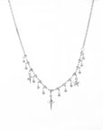 Taalia Silver Celestial Charm Necklace