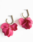 Juni Ceries Pink Dangle Petal Earrings