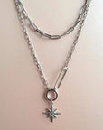 Sahara Luxe Double Layer Starburst Pendant Necklace