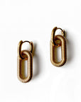 Mabel Luxe Textured Link Earrings