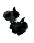 Bryony Black Statement Multi Petal Earrings