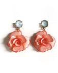 Juniper Statement Blush Rose Earrings