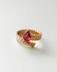 Kali Luxe 18k Gold Plated Cerise Wrap Ring