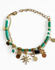 Gaia Boho Beaded Double Layer Bracelet