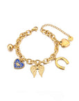 Amalfi Luxe 18k Gold Plated Multi Charm Bracelet