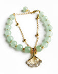 Kaiya Aventurine Double Layer Charm Bracelet