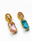 Gracie Mismatch Faceted Jewelled Earrings