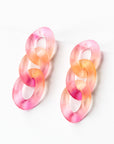 Frankie Blush Ombre Chain Earrings