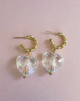 Taja Faceted Heart Earrings