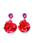 Juniper Statement Pink Rose Earrings