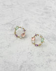 Saffy Blush Jewelled Wreath Studs