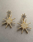 Aura Gold Starburst Earrings