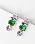 Iliana Multi Rhinestone Drop Earrings