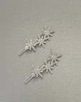 Solonia Silver Starburst Hair Clip Set