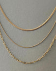 Medea Luxe 18k Gold Plated Triple Layer Necklace