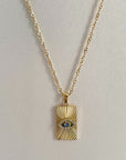 Domenique Luxe 18k Gold Pendant Necklace