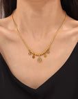 Seraphina Luxe 18k Gold Plated Charm Necklace