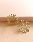 Tia Gold Wreath Earrings