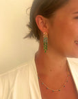 India Jewelled Ombre Drop Earrings