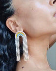Lexis Statement Rainbow Cascade Earrings