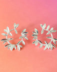 Tia Silver Wreath Earrings